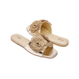Fyor MY 210 Flat sandal #color_gold