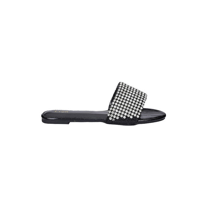 Fyor MY 244 Flat sandal #color_black