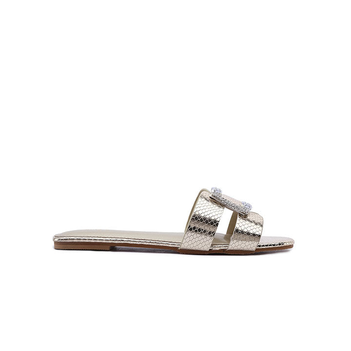 FYOR Flat Sandal #color_gold