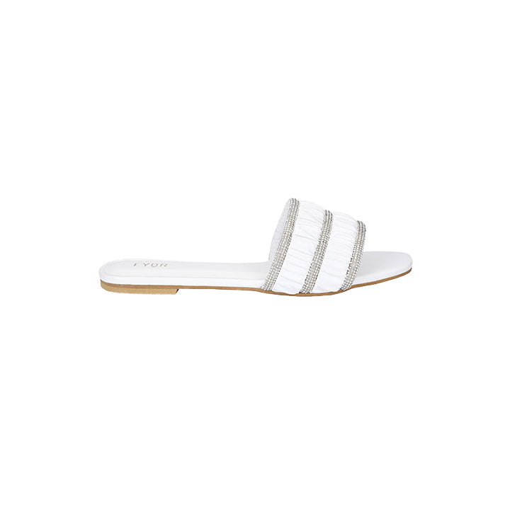 Fyor MY 242 Flat sandal #color_white