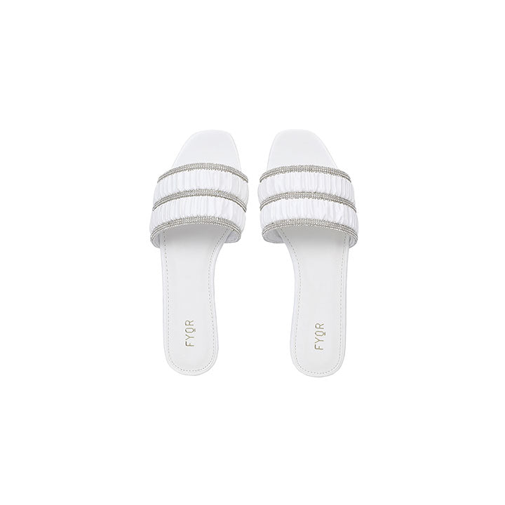 Fyor MY 242 Flat sandal #color_white