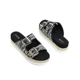 FYOR Flat Sandal #color_black
