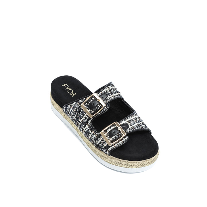 FYOR Flat Sandal #color_black