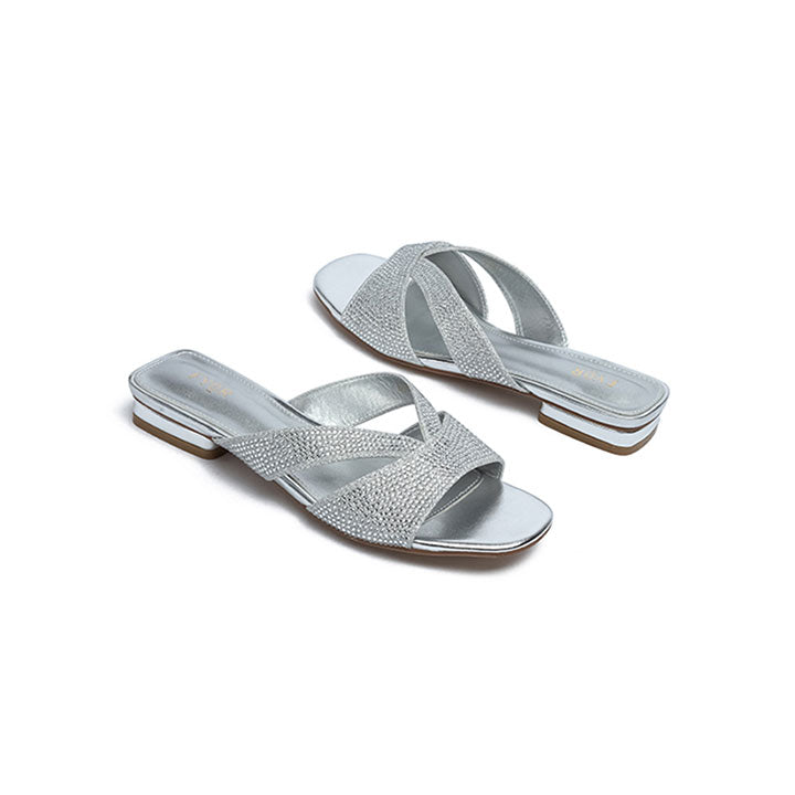 Fyor BB 43 Flat sandal #color_silver