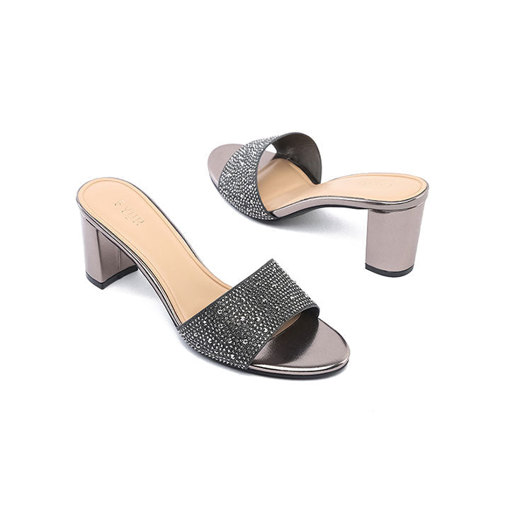 Fyor BB 45 Metallic Mule #color_gunmetal