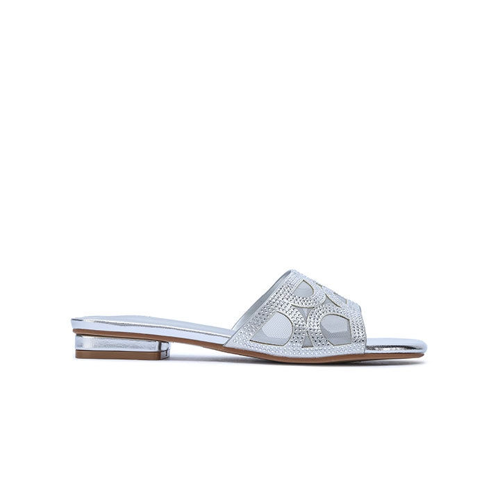 FYOR Flat Sandal #color_silver