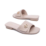 FYOR Flat Sandal #color_beige