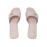 FYOR Flat Sandal #color_beige