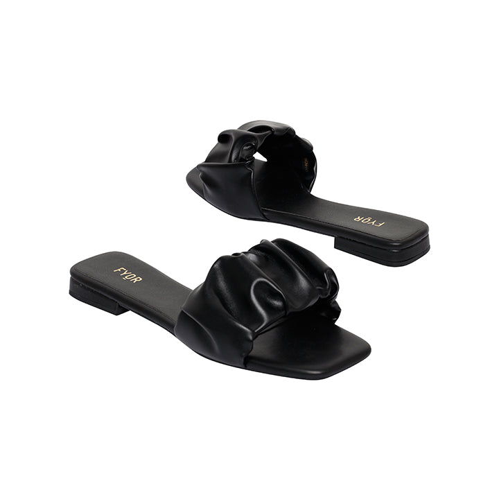 Fyor BCM 115 Flat sandal #color_black