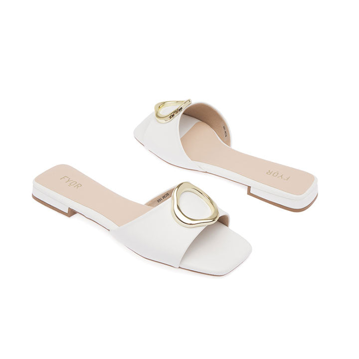 FYOR Flat Sandal #color_white