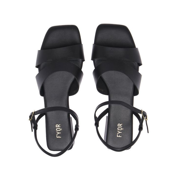 FYOR Flat Sandal #color_black