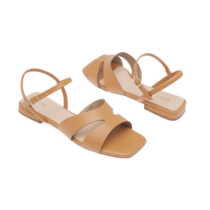 FYOR Flat Sandal #color_tan