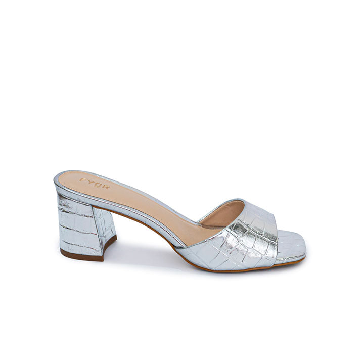 Fyor BCR 023 Box Heel #color_silver