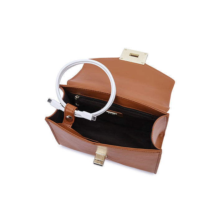 FYOR Satchel Bag #color_tan