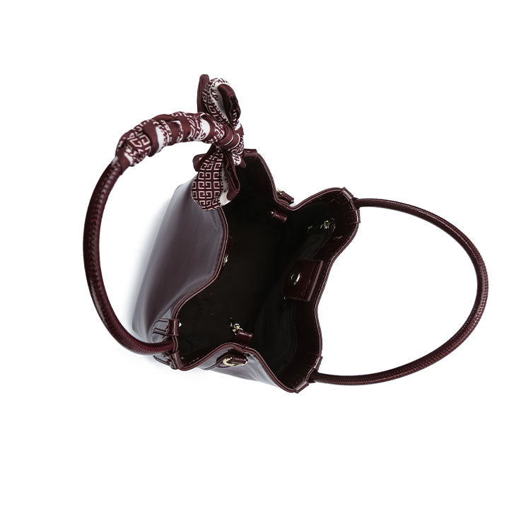 FYOR Top Handle Bag #color_maroon