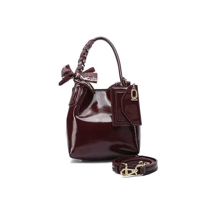FYOR Top Handle Bag #color_maroon