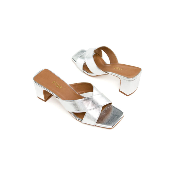 Fyor BDV 066 Box Heel #color_silver