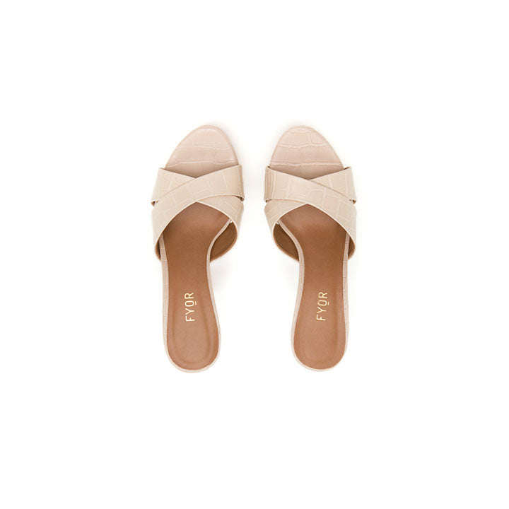 Fyor BDV 068 Cross Starp Platform #color_cream