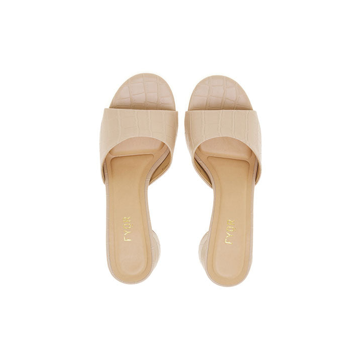 Fyor BDV 075 Box Heel #color_nude