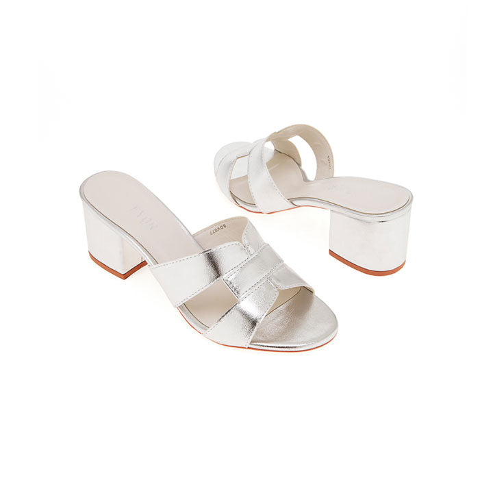 Fyor BDV 077 Box Heel #color_silver