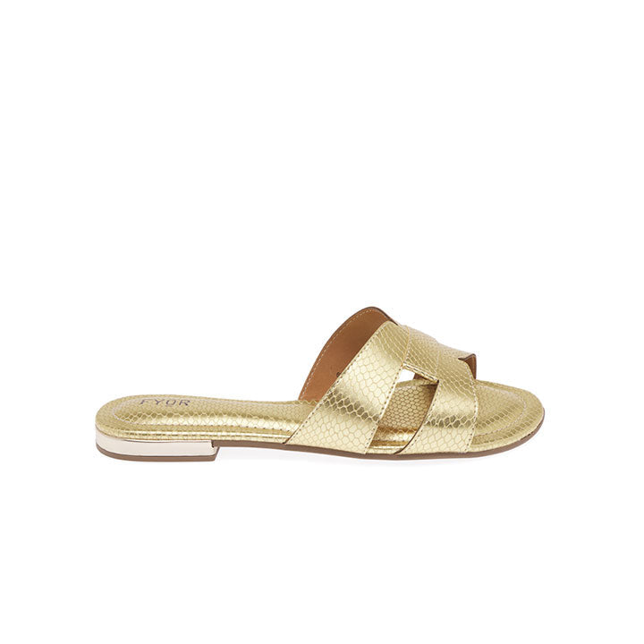 FYOR Flat Sandal #color_gold