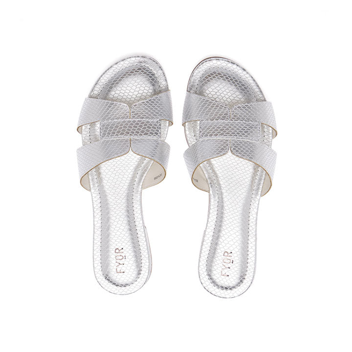 FYOR Flat Sandal #color_silver