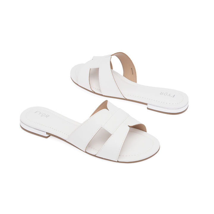 FYOR Flat Sandal #color_white