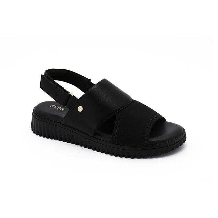 FYOR Flat Sandal #color_black