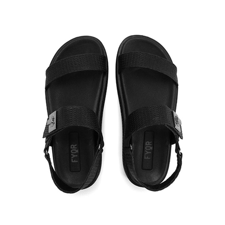 FYOR Flat Sandal #color_black