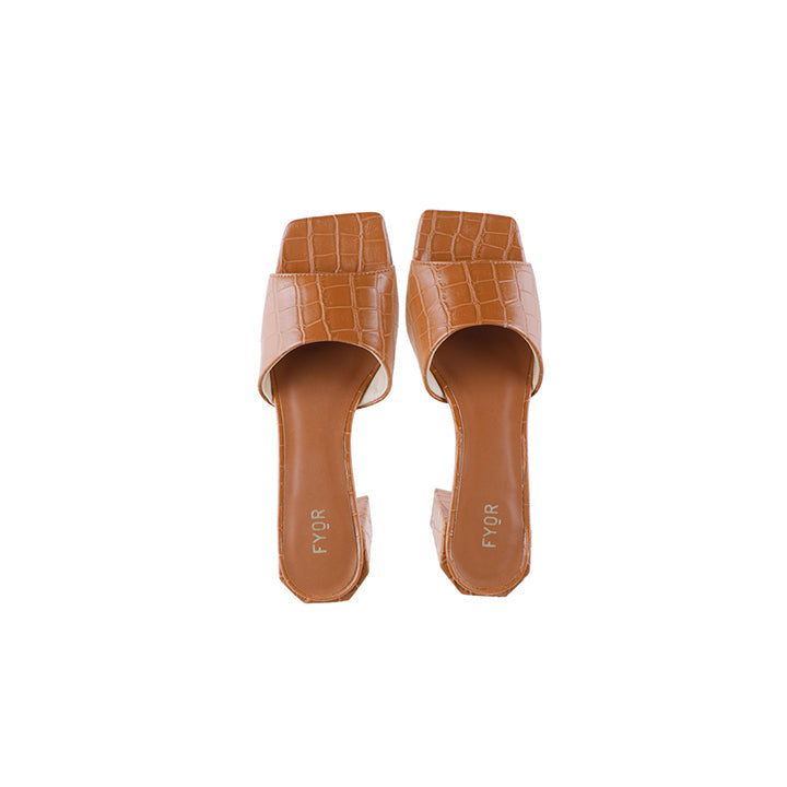 Fyor BSS 059 Box Heel #color_tan