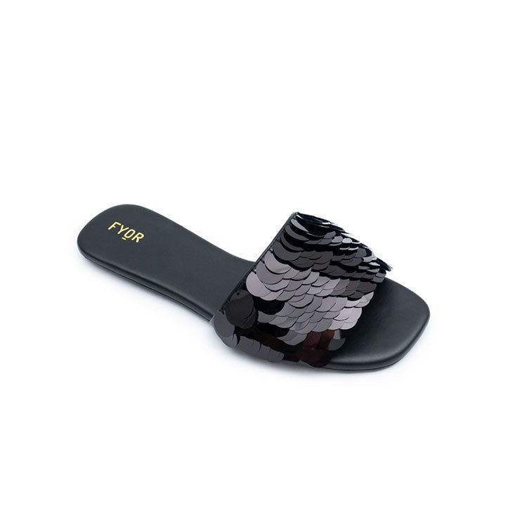 Fyor BVL 022 Flat Sandal #color_black