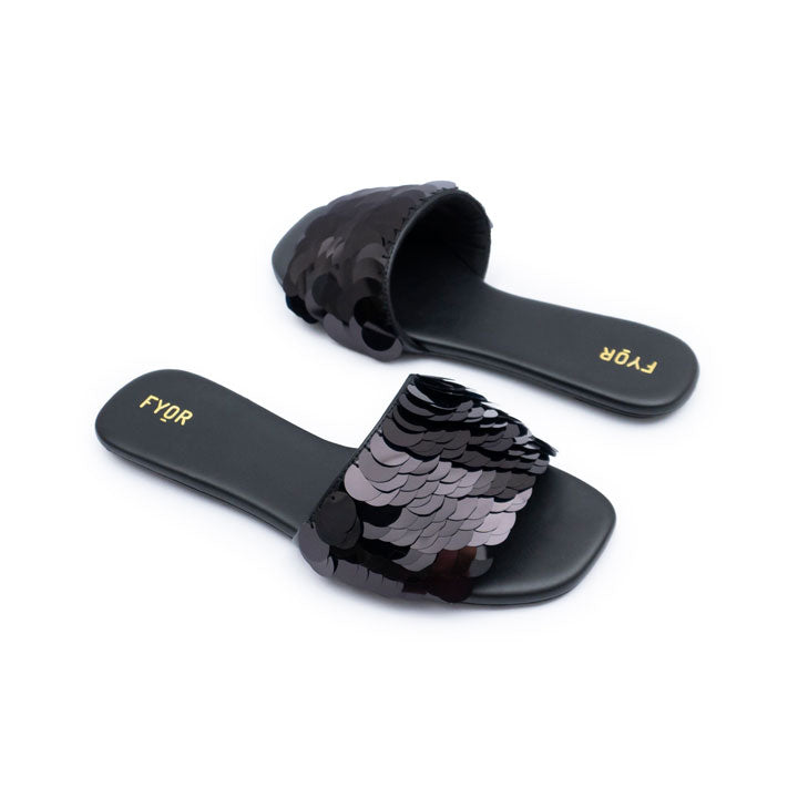 Fyor BVL 022 Flat Sandal #color_black