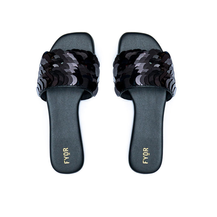 Fyor BVL 022 Flat Sandal #color_black