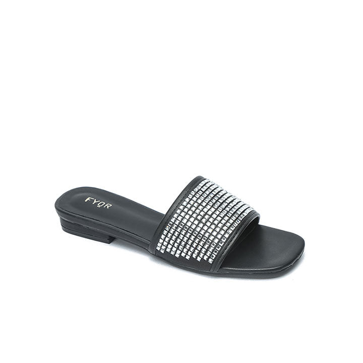 Fyor FC 03 Flat sandal #color_black