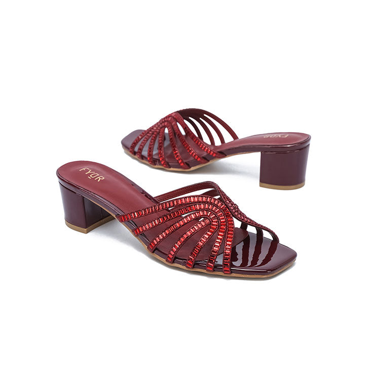 Fyor HL 122 Box Heel #color_cherry