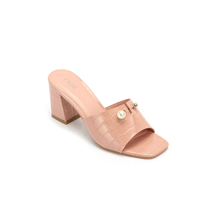 Fyor HL 166 Box Heel #color_peach