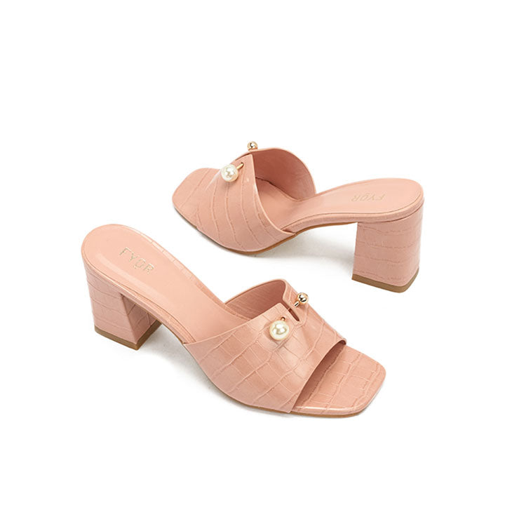 Fyor HL 166 Box Heel #color_peach