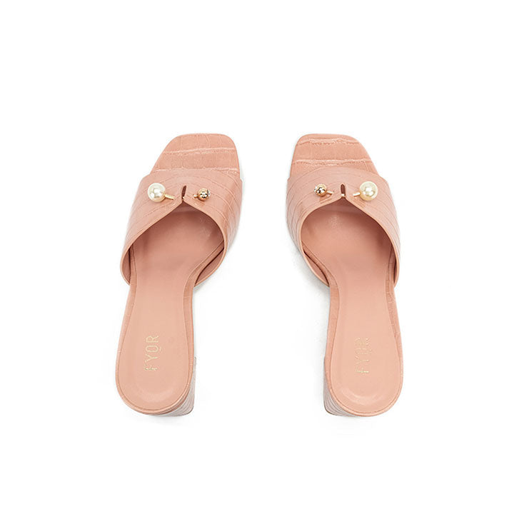 Fyor HL 166 Box Heel #color_peach