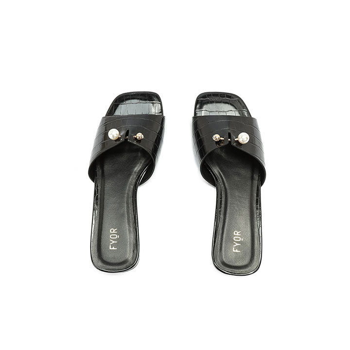 Fyor HL 167 Flat Sandal #color_black