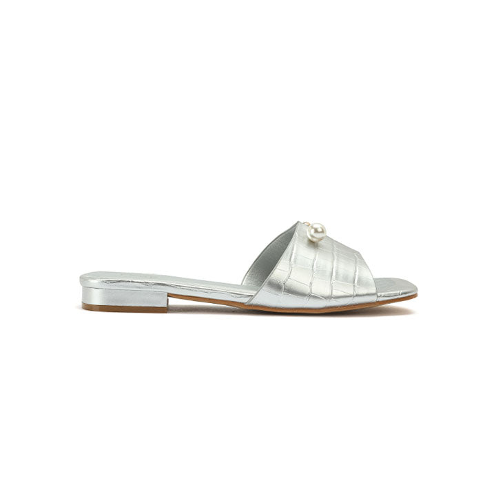 Fyor HL 167 Flat Sandal #color_silver