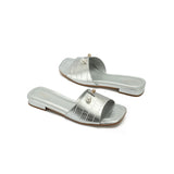 Fyor HL 167 Flat Sandal #color_silver
