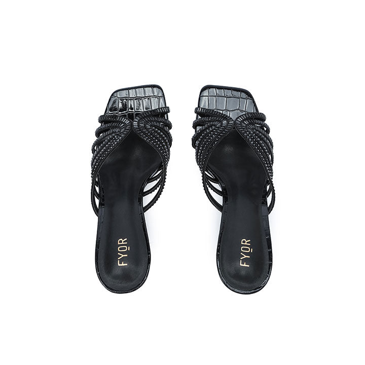HL 170 Luxury Mule #color_black-croco