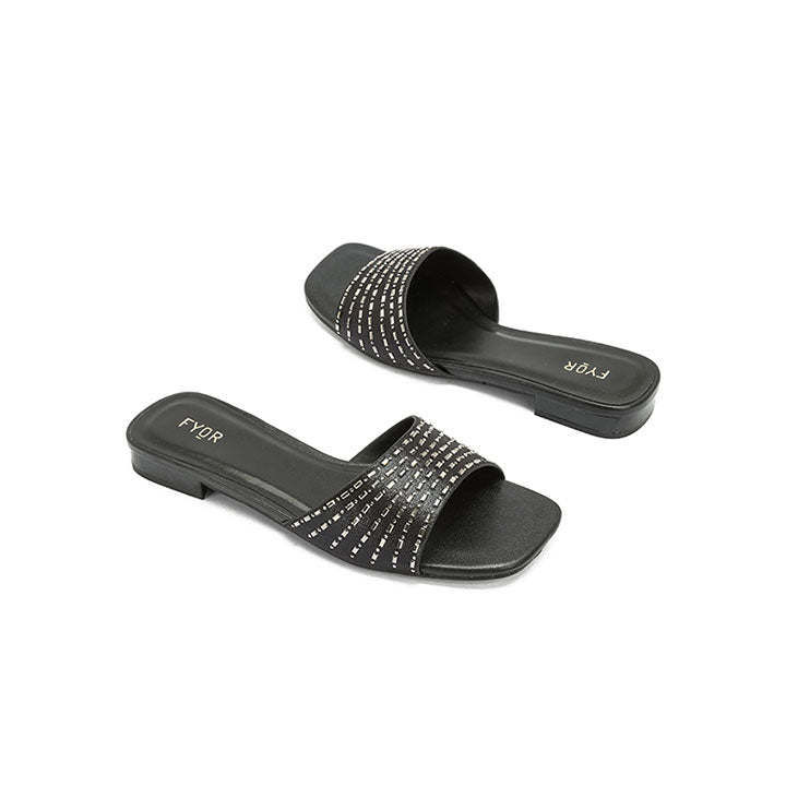 Fyor HL 171  Flat sandal #color_black