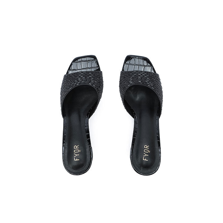 Fyor HL 172 Box Heel #color_black-croco