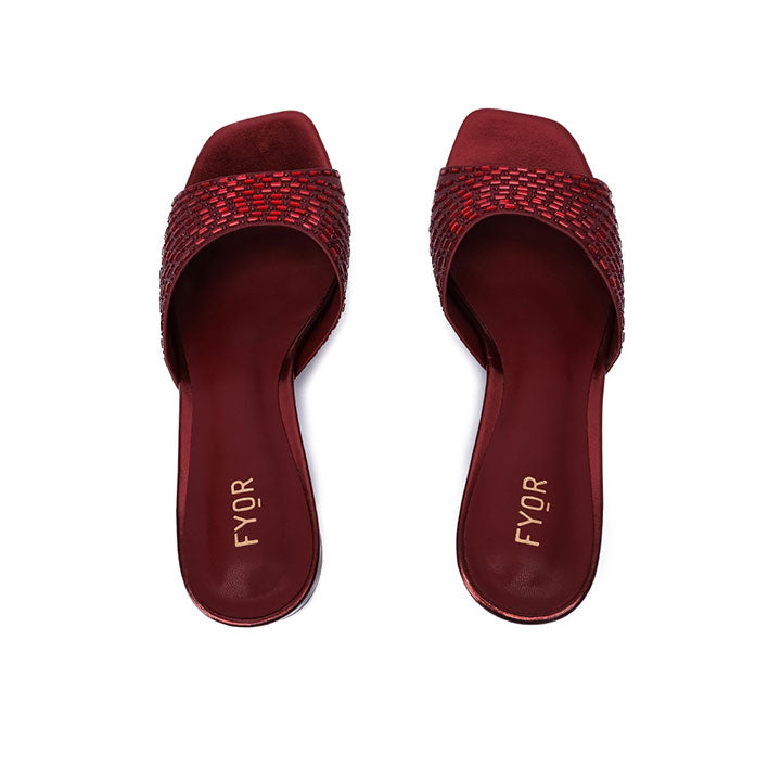 Fyor HL 172 Box Heel #color_maroon