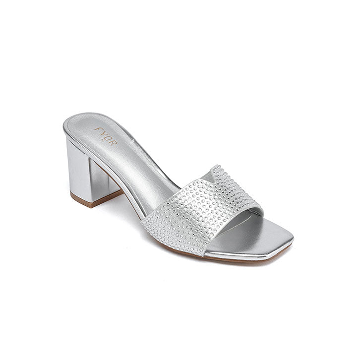Fyor HL 196 box heel #color_silver