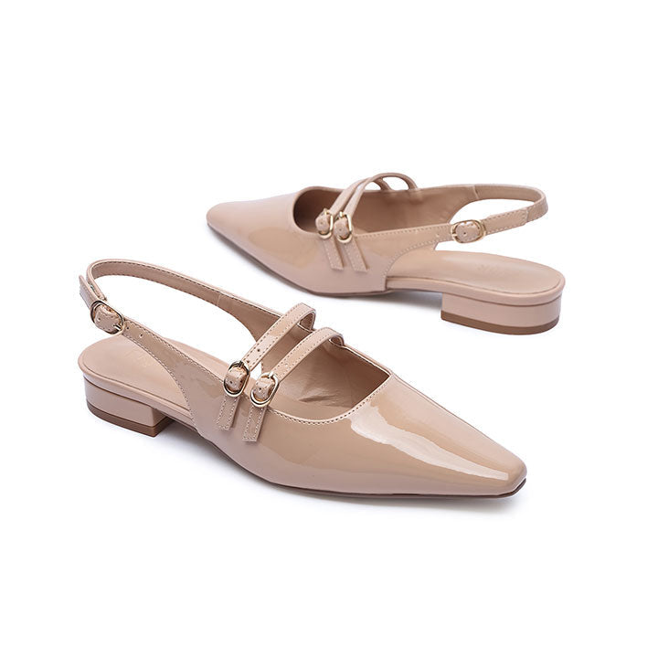 FYOR Flat Sandal #color_beige