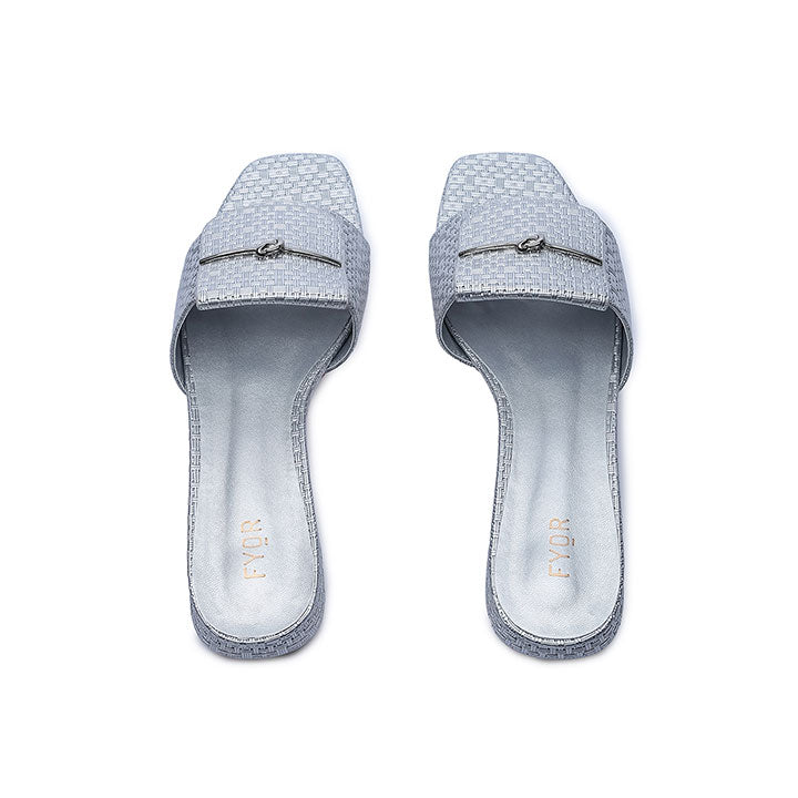 FYOR Flat Sandal #color_silver