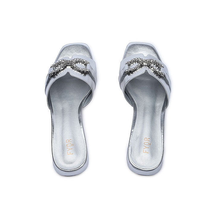 FYOR Flat Sandal #color_silver