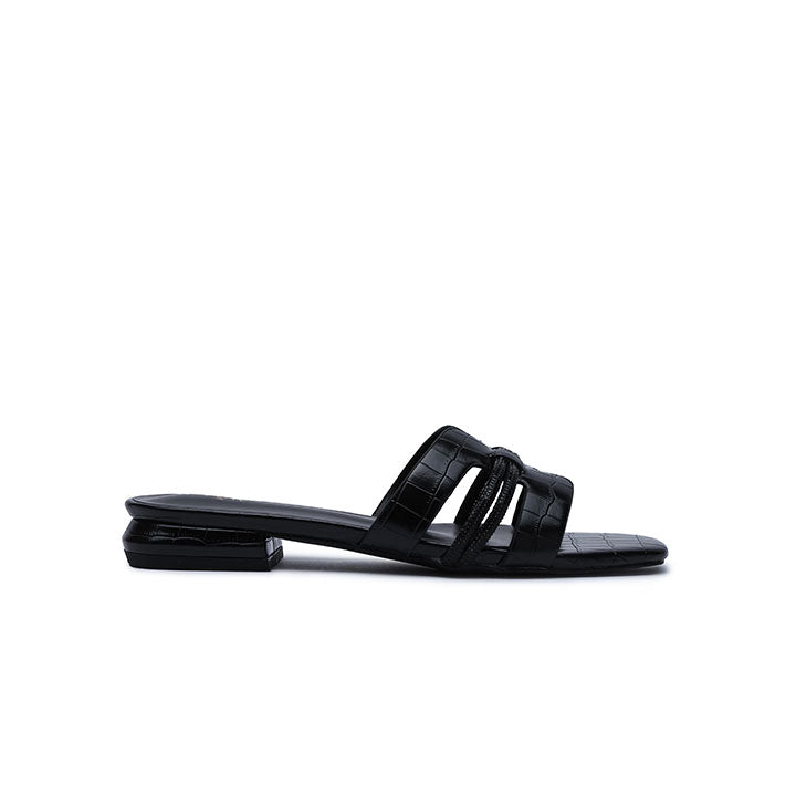 FYOR Flat Sandal #color_black